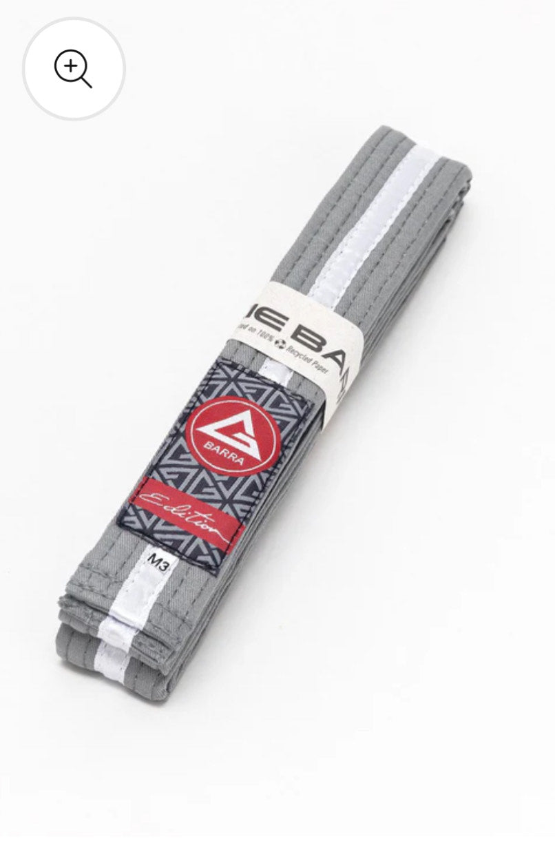 Cinturón GB Kids Gris Con Blanco