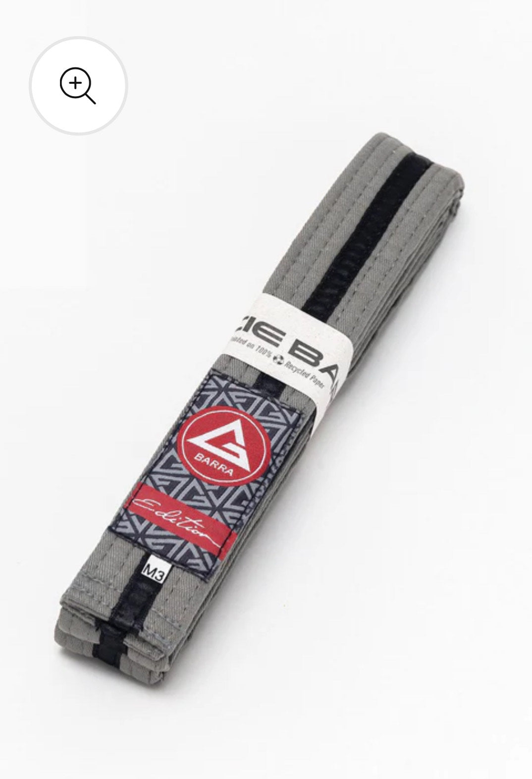 Cinturón GB Kids Gris Con Negro