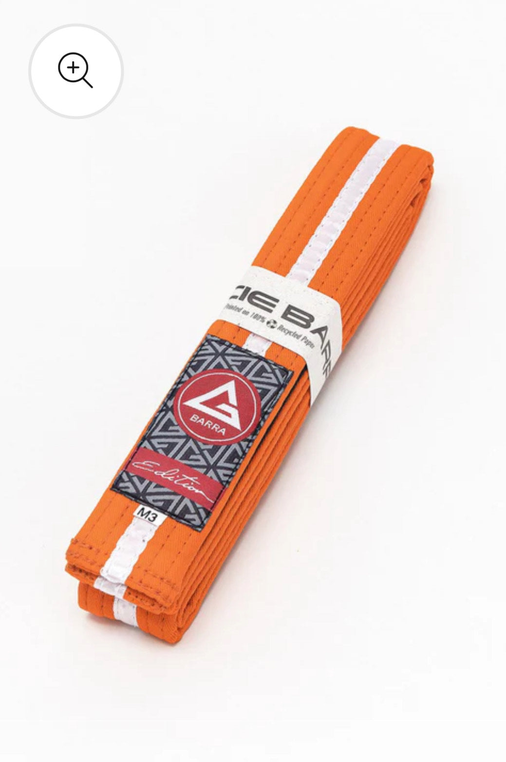 Cinturón GB Kids Naranja Con Blanco