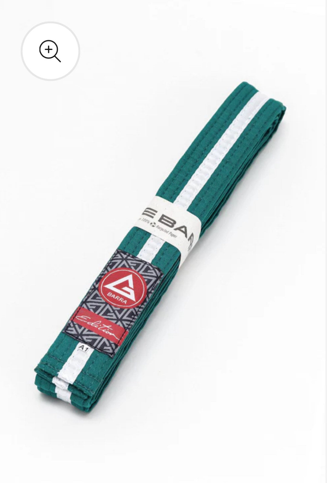 Cinturón GB Kids Verde Con Blanco